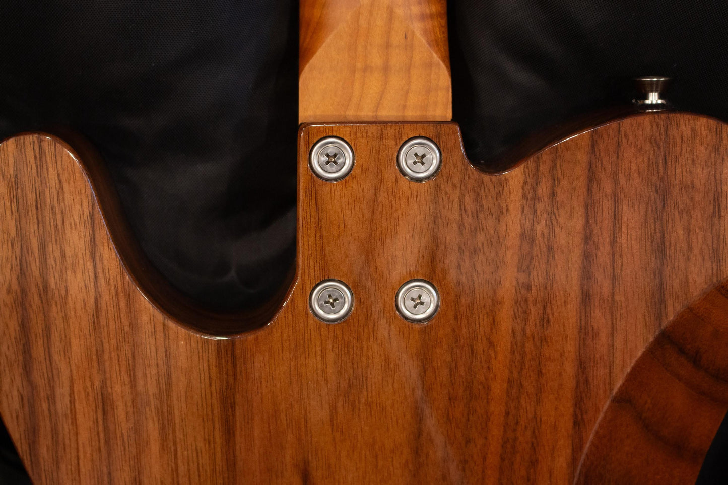 Rune Walnut T-Style Electric Guitar with Floral Epoxy Inlay
